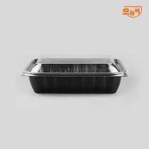 28호 샐러드 과메기 용기 400개 세트 (검정/PET)
