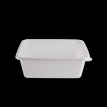 사각찜용기 대 3.2L 100개 세트 (백색/PP/BW)