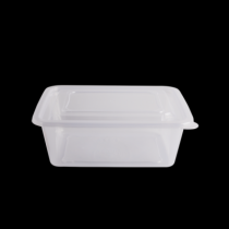 사각찜용기 대 3.2L 100개 세트 (투명/PP/BW)