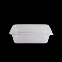 사각찜용기 중 2.5L 100개 세트 (투명/PP/BW)