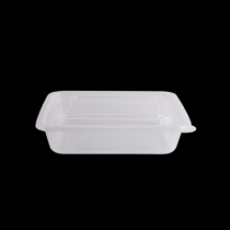 사각찜용기 소 2.0L 100개 세트 (투명/PP/BW)