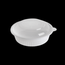 원형 찜용기 특대 4.5L 100개 세트 (백색/PP/BW)