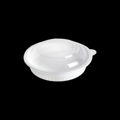 원형 찜용기 중 3.5L 100개 세트 (백색/PP/BW)