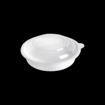 원형 찜용기 중 3.5L 100개 세트 (백색/PP/BW)