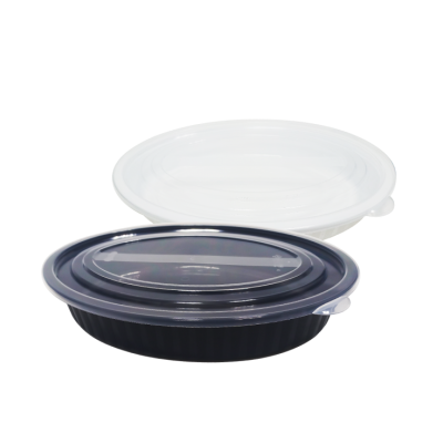 타원형 찜용기 대 3.1L 100개 세트 (검정/PP/BW)