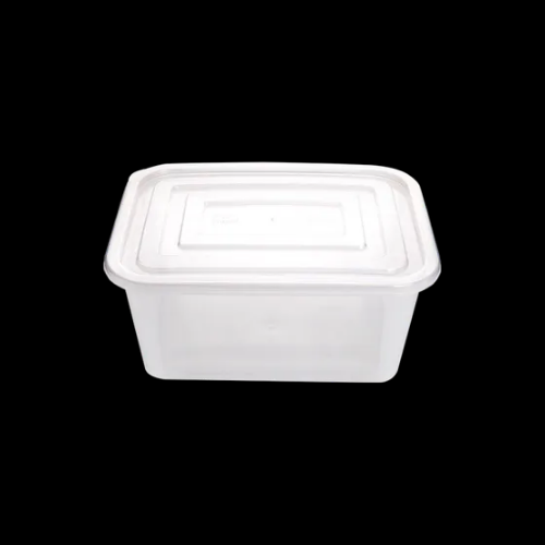 직사각 밀폐용기 5.0L 100개 세트(투명/PP/BW)