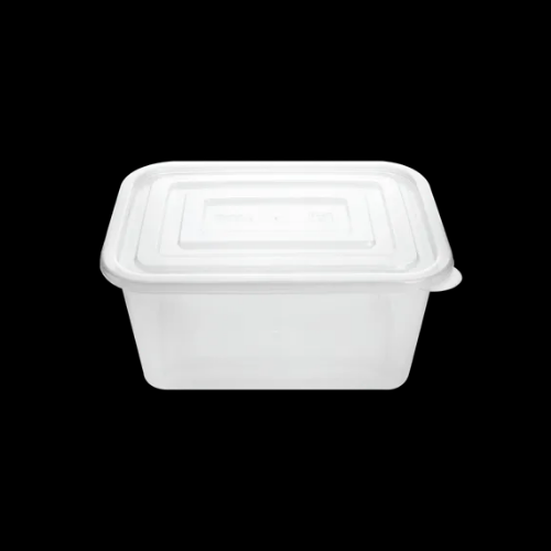 직사각 밀폐용기 6.5L 100개 세트(투명/PP/BW)