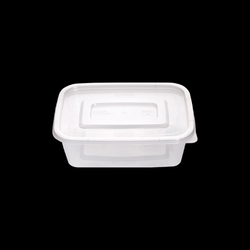 직사각 밀폐용기 0.85L 400개 세트(투명/PP/BW)