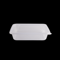 다용도 사각용기 (소) 2.0L 100개 세트 (투명/PP/BW)