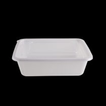 다용도 사각용기 (중) 2.5L 100개 세트 (백색/PP/BW)