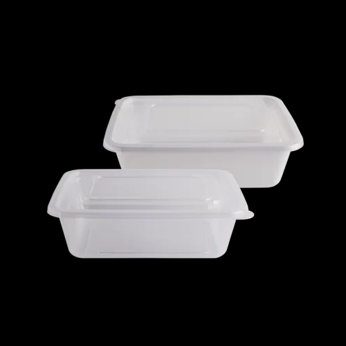 다용도 사각용기 (중) 2.5L 100개 세트 (투명/PP/BW)