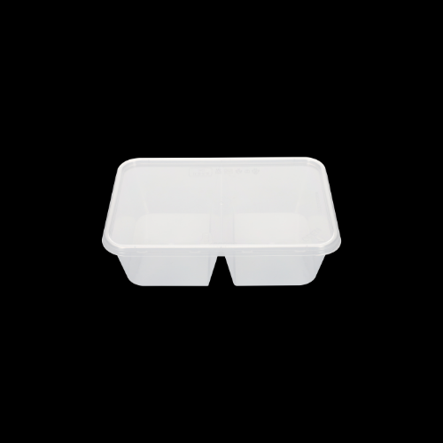 B시리즈 B650-2칸 (직사각) 500개 세트 (투명/PP/BW)