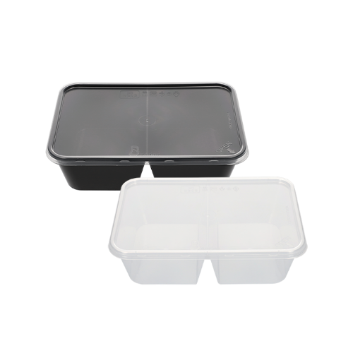 B시리즈 B650-2칸 (직사각) 500개 세트 (투명/PP/BW)