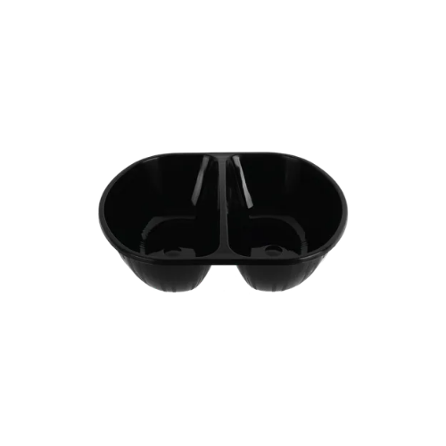 짬짜면용기1.6L 200개 (검정/PP/BW)