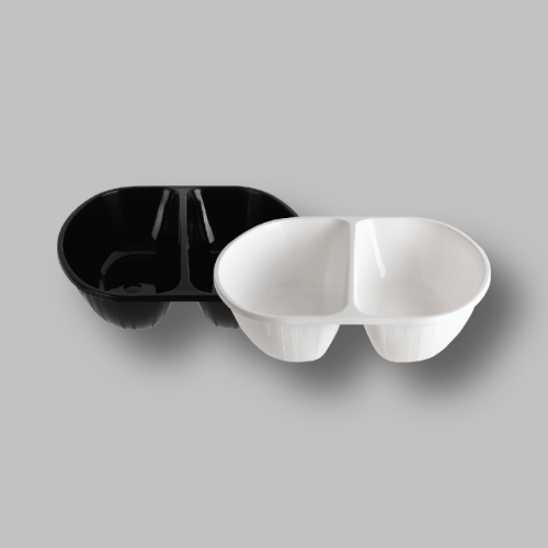 짬짜면용기1.6L 200개 (백색/PP/BW)