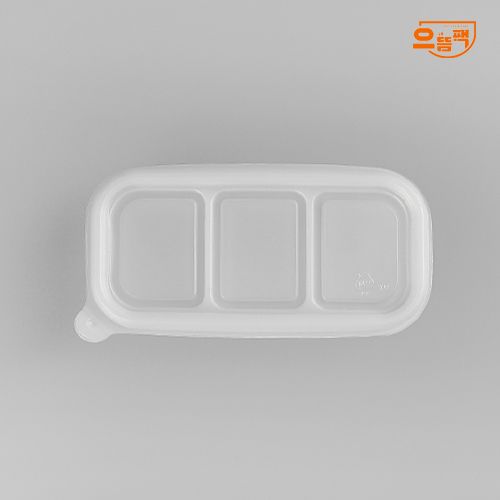 반찬용기 3칸 1500개 세트 (반투명/PP/AJ)