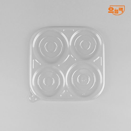 다용도용기 4칸 900개 세트 (검정/PET/AJ)