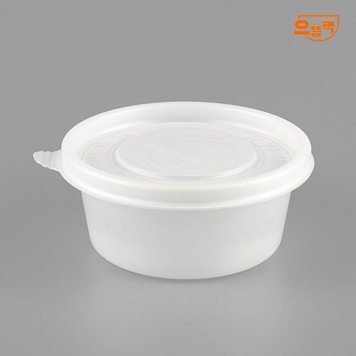 원형죽용기 중 600개 세트 (반투명/PP/AJ)