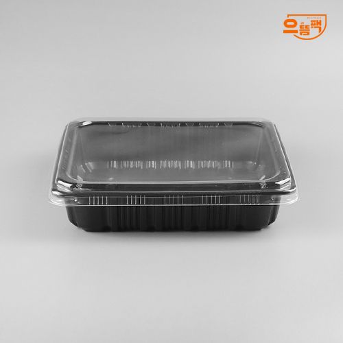 23195 실링용기 600개 (검정/PP/AJ)