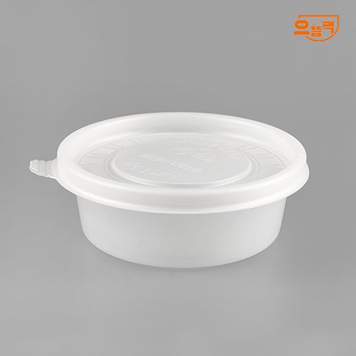 원형죽용기 소 600개 세트 (반투명/PP/AJ)