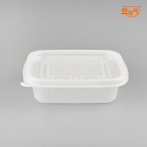 사각반죽용기 중 600개 세트 (백색/PP/AJ)