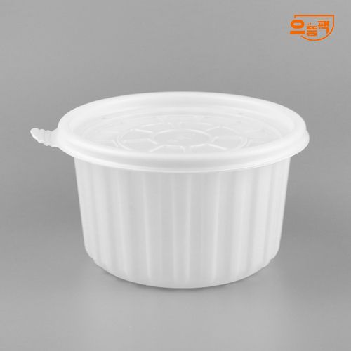 158Ø 탕용기 대 300개 세트 (백색/PP/AJ)