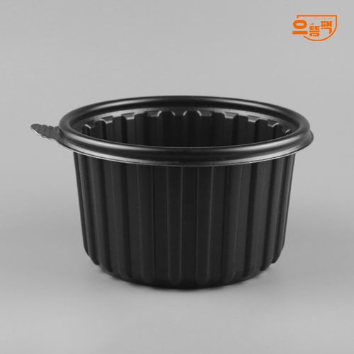 158Ø 탕용기 대 300개 세트 (검정/PP/AJ)
