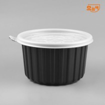 158Ø 탕용기 대 300개 세트 (검정/PP/AJ)