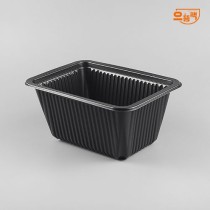 19149 실링용기 600개 (검정/PP/AJ)