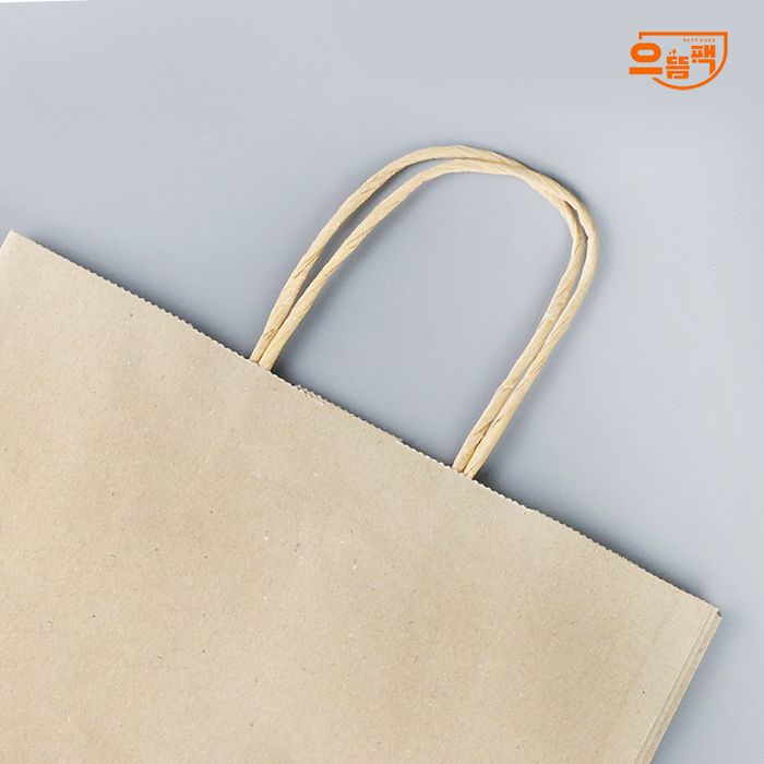 쇼핑백 트위스트 중 200장 (크라프트/종이/AJ)