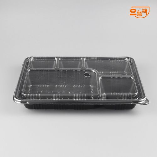 돈까스 5칸 200개 세트 (검정/PP/SDP)