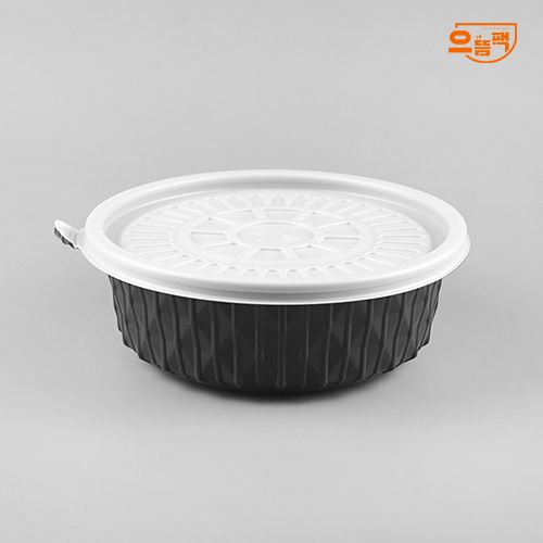 195Ø 미니탕용기 소 200개 세트 (검정/PP/AJ)