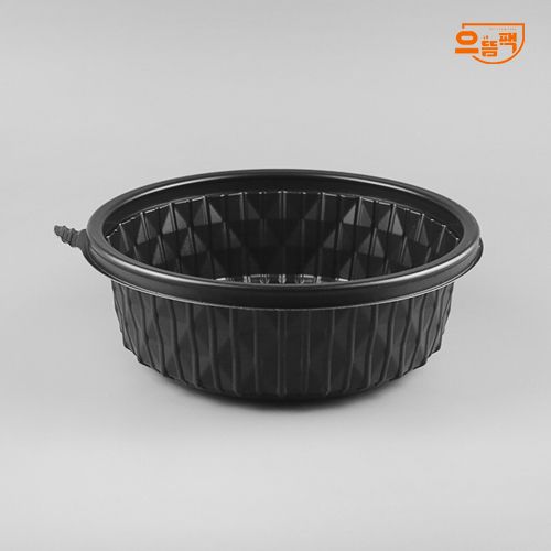 195Ø 미니탕용기 소 200개 세트 (검정/PP/AJ)