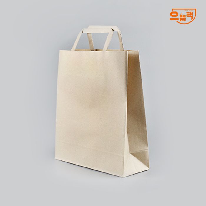 쇼핑백 플랫 특대 200장 (크라프트/종이/AJ)