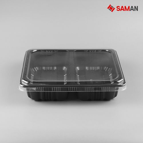 23195-2B 실링용기 400개 (검정/PP/AJ)