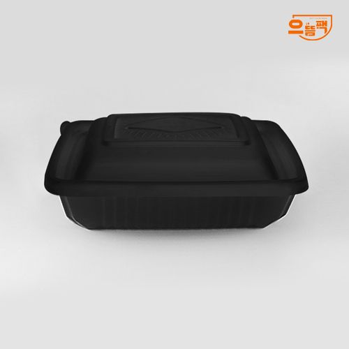 사각찜용기 소 100개 세트 (검정/PP/SDP)