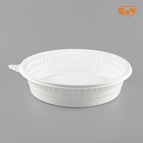 300Ø 원형찜용기 대 50개 세트 (백색/PP/AJ)