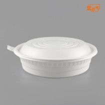 300Ø 원형찜용기 대 50개 세트 (백색/PP/AJ)