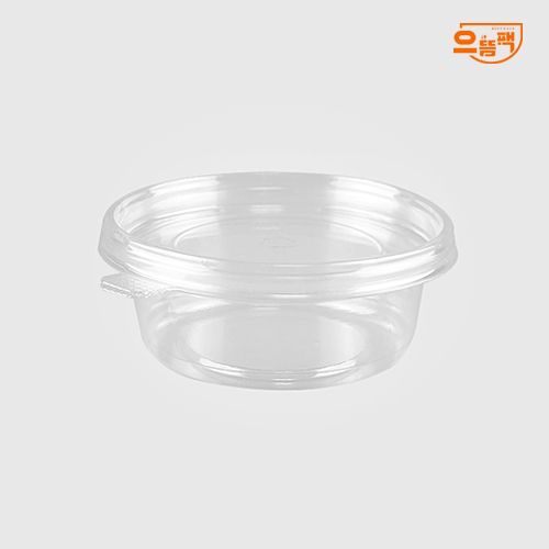 125Ø 원형용기 소 300개 세트 (투명/PET/AJ)