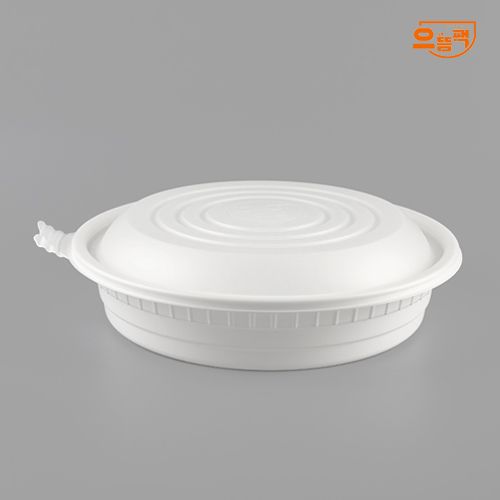 300Ø 원형찜용기 중 50개 세트 (백색/PP/AJ)