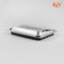 26호 샐러드 과메기 용기 100개 세트 (검정/PET)