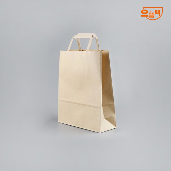 쇼핑백 플랫 소 200장 (크라프트/종이/AJ)