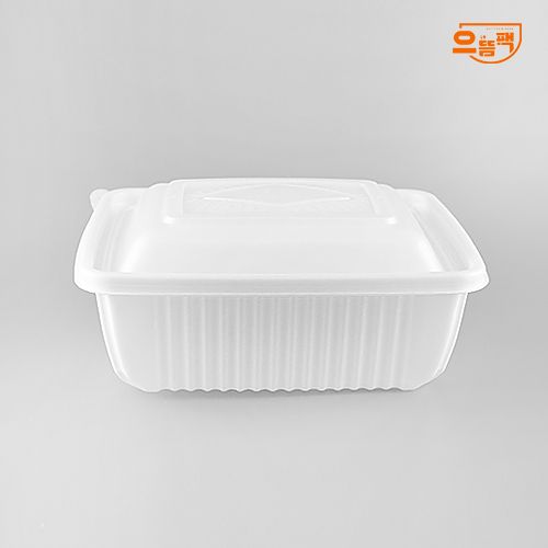 사각찜용기 대 50개 세트 (백색/PP/SDP)
