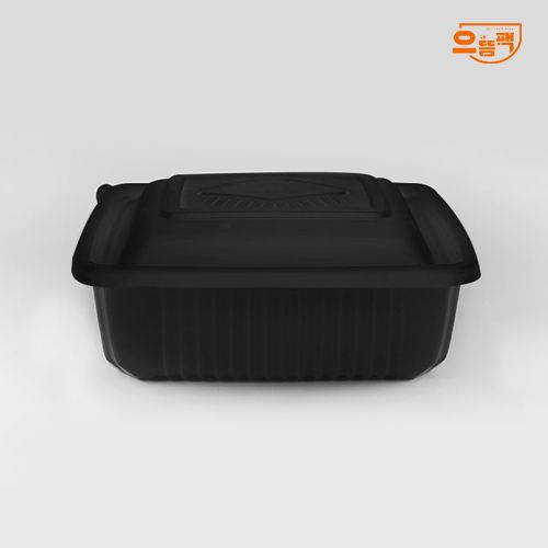 사각찜용기 대 50개 세트 (검정/PP/SDP)