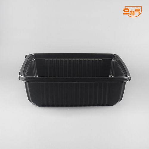 사각찜용기 대 50개 세트 (검정/PP/SDP)