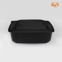 사각찜용기 대 50개 세트 (검정/PP/SDP)