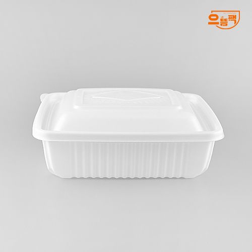 사각찜용기 중 50개 세트 (백색/PP/SDP)