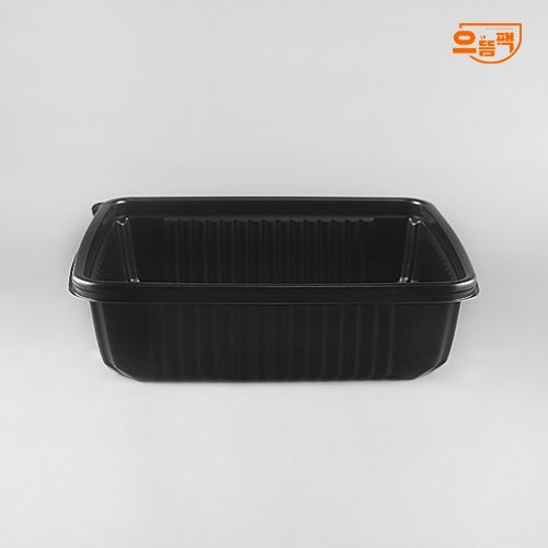 사각찜용기 중 50개 세트 (검정/PP/SDP)