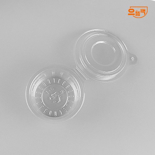 원터치 원형 소 500개 (투명/PET/AJ)