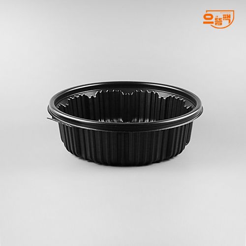 225Ø 탕용기 특소 50개 세트 (검정/PP/AJ)